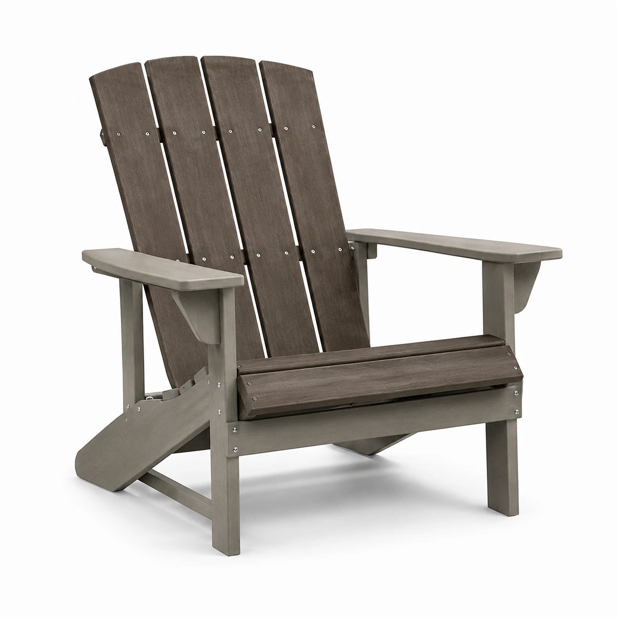 Sedia Adirondack in legno composito marrone 88x75x90 cm