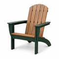Sedia Adirondack in legno e plastica polimerica, marrone/verde