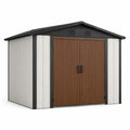 Casetta da giardino in metallo e resina 200x150x190 cm