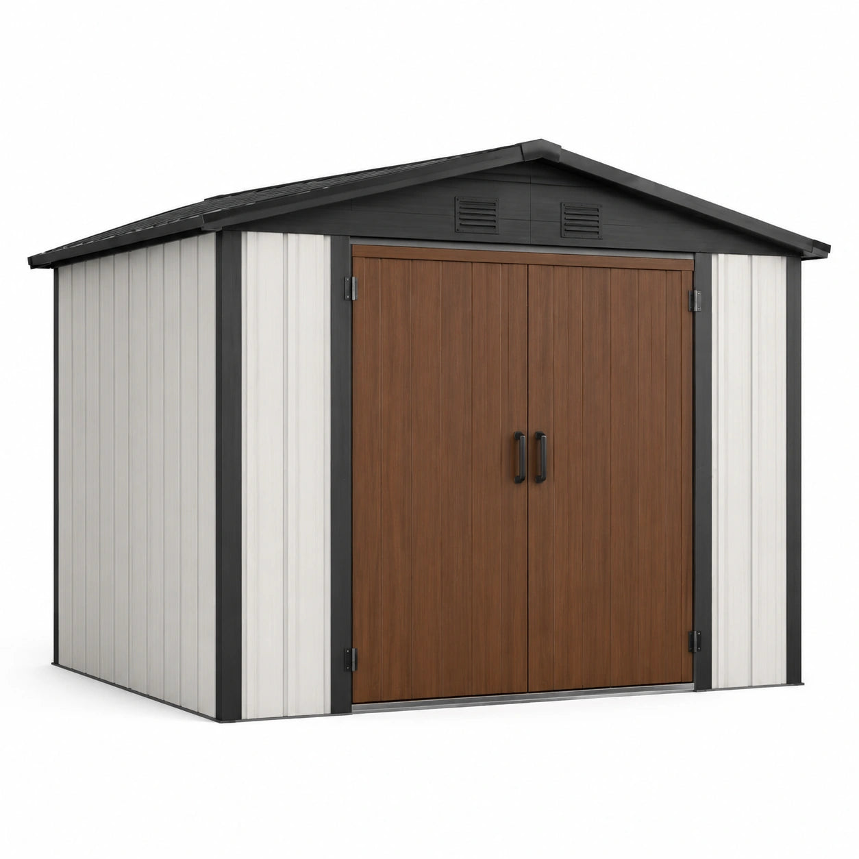 Casetta da giardino in metallo e resina 200x150x190 cm